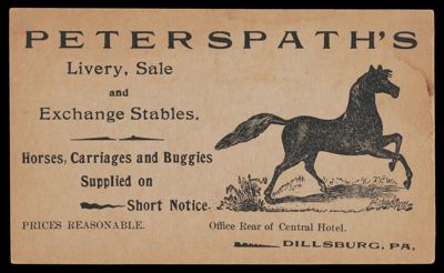 Peterspath's Livery, Sale and Exchange Stables