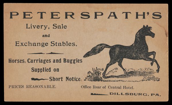 Peterspath's Livery, Sale and Exchange Stables
