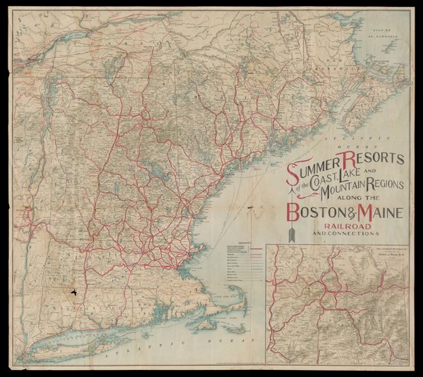 Summer resorts of the coast lake and mountain regions along the Boston and Maine Railroad and Connections