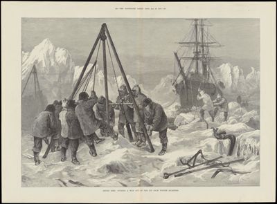 Arctic Life : Cutting a Way out of the Ice from Winter Quarters