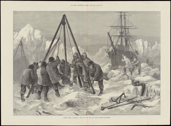 Arctic Life : Cutting a Way out of the Ice from Winter Quarters