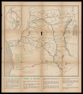 Travel in the Belgian Congo : Bulletin of Useful Information with Map of Principal Communications