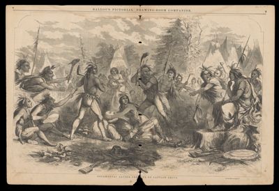 Pocahontas saving the life of Captain Smith