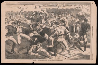 Holiday in camp - soldiers playing 