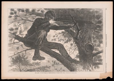 The army of the Potomac - a sharp-shooter on picket duty