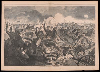 The war for the union, 1862 - a cavalry charge