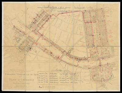 Exposition de Universelle de 1900: plan d'ensemble rez-de-chaussee.