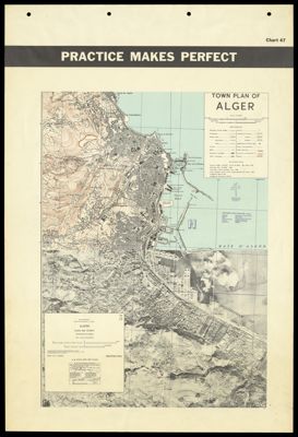 Algeria Alger and Vicinity Uncontrolled Mosaic [Town Plan of Alger]