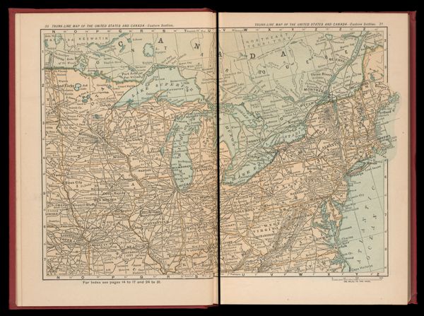 Trunk-line map of the United States and Canada-Eastern section
