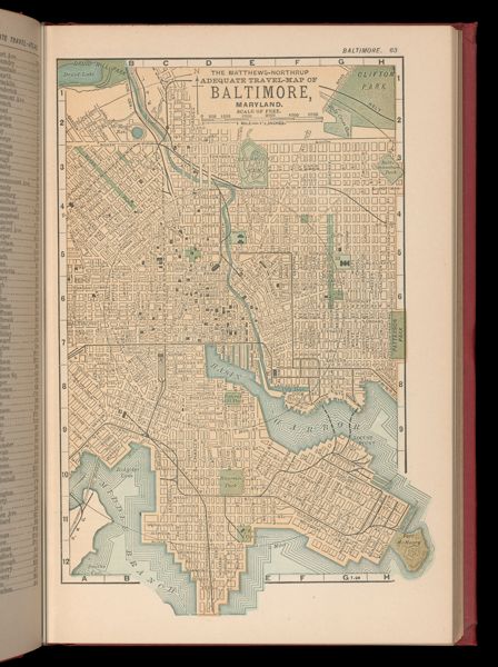 The Matthews-Northurp adequate travel map of Baltimore, Maryland