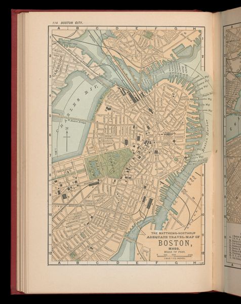 The Matthews-Northrup adequate travel-map of Boston, Mass.