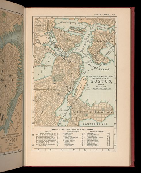 The Matthews-Northrup sketch map of Boston, Mass.
