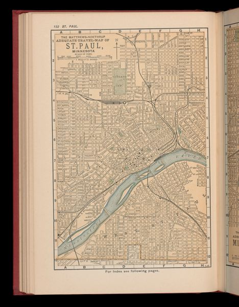 The Matthews-Northrup adequate travel map of St. Paul, Minnesota