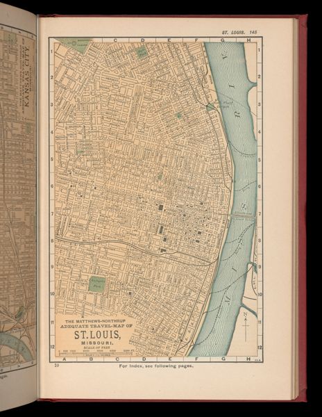 The Matthews-Northrup adequate travel map of St. Louis, Missouri