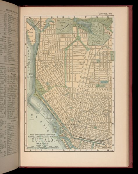 The Matthews-Northrup adequate travel map of Buffalo, New York