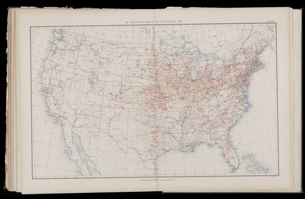 Railroad systems of the United States 1890