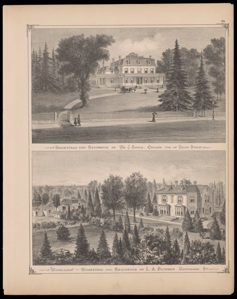 Homestead and Residence of Wm. J. Rotch, County, cor of Union Street. / 