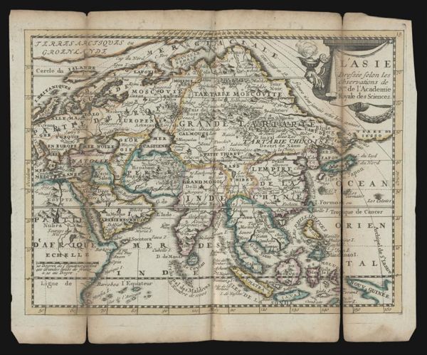 Nouvelle carte de l'Europe, dressée sur les observations de Mrs. de l'Academie Royale des Sciences, a Paris.