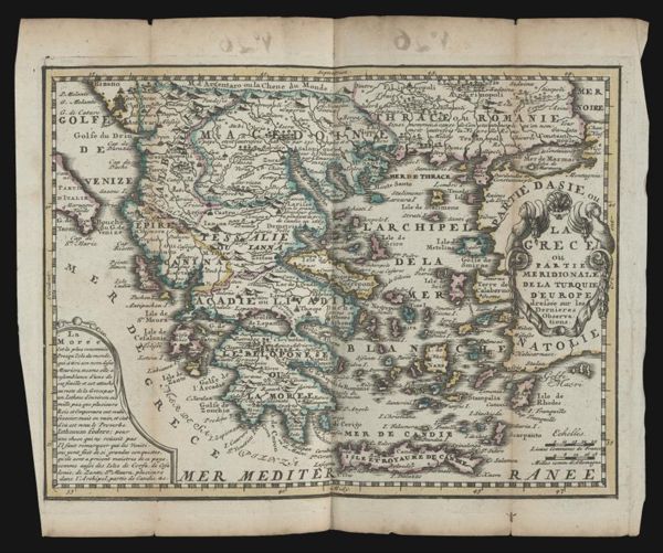 La Grece ou partie meridionale de la turquie d'Europe dressée sur les Dernieres observations.