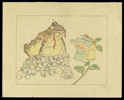 [ The toad and the flower or the German toad -- Le crapaud et la fleur ou le crapaud allemand ]