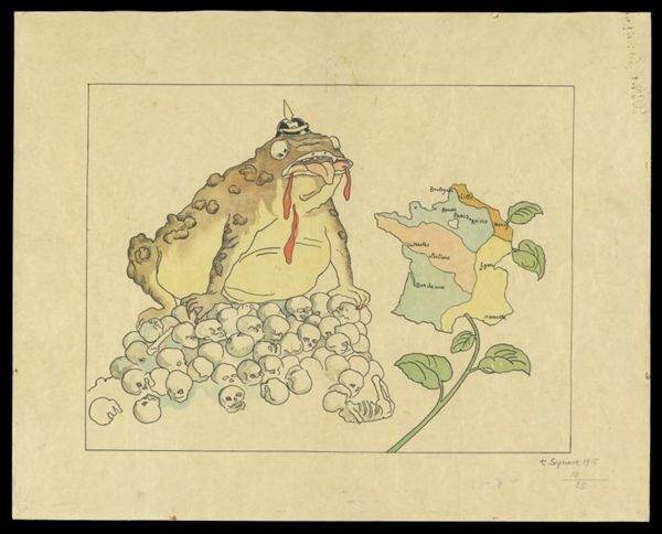 [ The toad and the flower or the German toad -- Le crapaud et la fleur ou le crapaud allemand ]