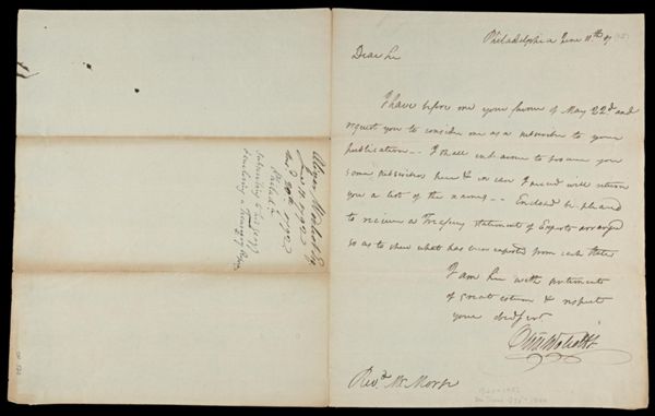 [Letter to Jedediah Morse. June, 1792]
