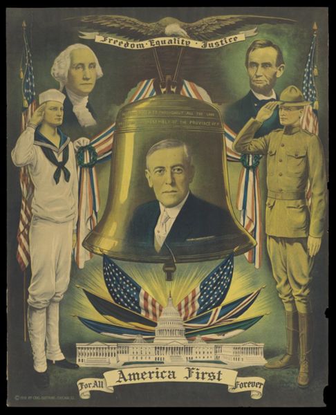 America first -- for all -- forever : Freedom - equality - justice.