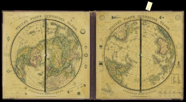 White's plane spherical globe