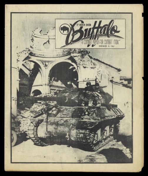 The Buffalo 92nd Infantry Division : a combat paper for combat men. v. 5 (no.14), February 19, 1945. [Front cover]