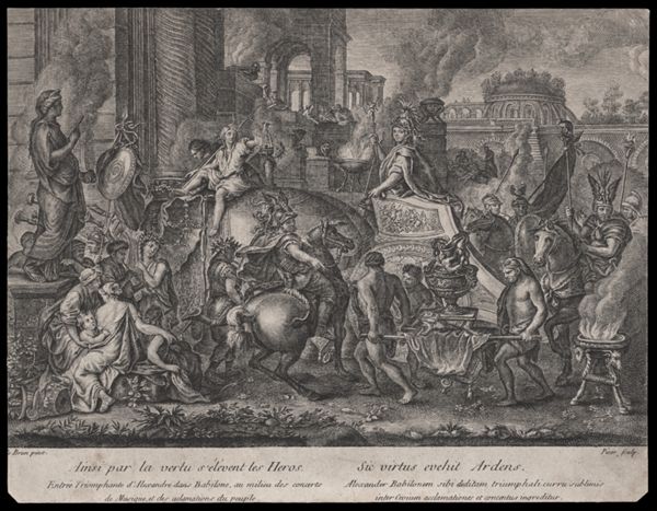 Ainsi par la Vertu s'élèvent les héros. Sic virtus evehit Ardens.