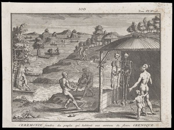 Ceremonie funebre des peuples qui habitent aux environs du fleuve Orenoque