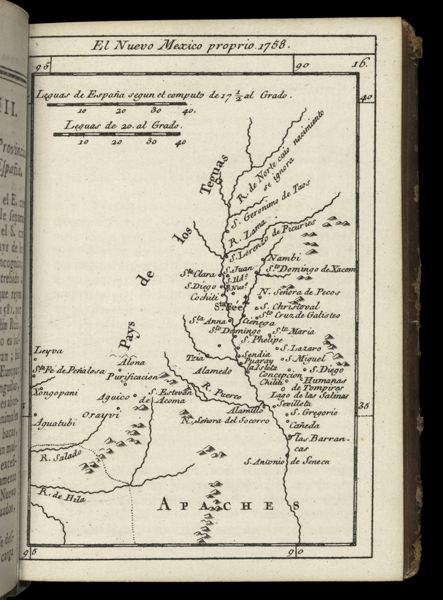 El Nuevo Mexico proprio. 1758.