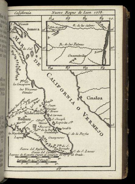 California Nuevo Reyno de Leon 1758.