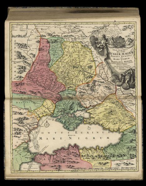 Tabula Geographica qua Pars Russiæ Magnæ Pontus Euxinus seu Mare Nigrum et Tartaria Minor