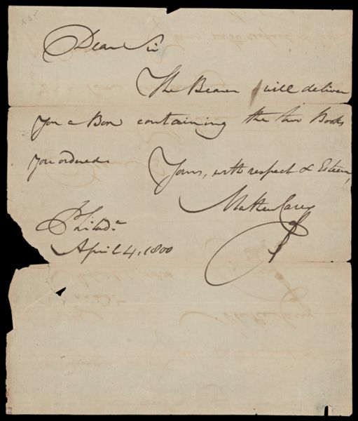 [Letter to William Owens of Lynchburg, VA]