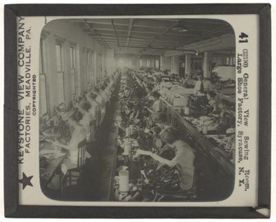 General View Sewing Room, Large Shoe Factory, Syracuse, N. Y.