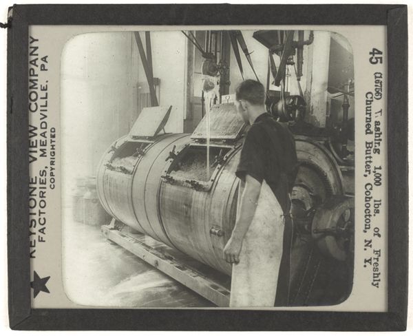 Washing 1,000 Ilbs. of Freshly Churned Butter, Cohocton, N. Y.