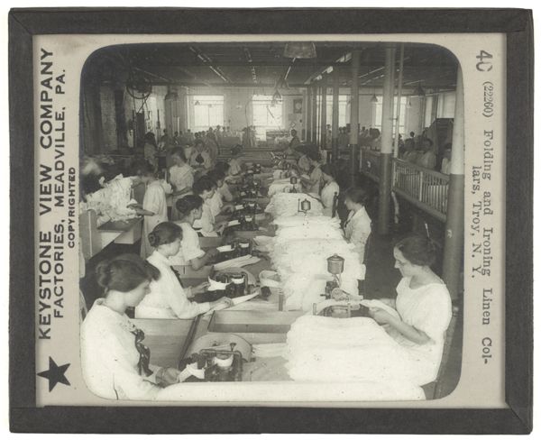 Folding and Ironing Linen Collars, Troy, N. Y.