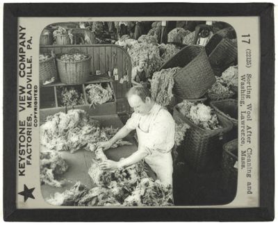 Sorting Wool After Cleaning and Washing, Lawrence, Mass.