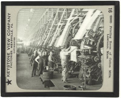 Printing Room of Cotton Mills, Lawrence, Mass.