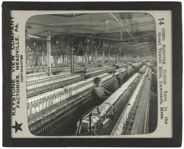 Spinning Cotton Yarn in the Great Textile Mills, Lawrence, Mass.