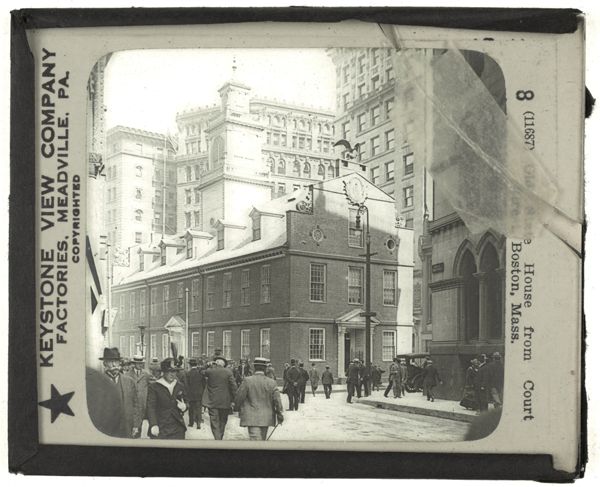 Old State House from Court [...] Boston, Mass.