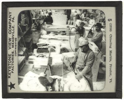 Chiseling Marble, Proctor, Vt.