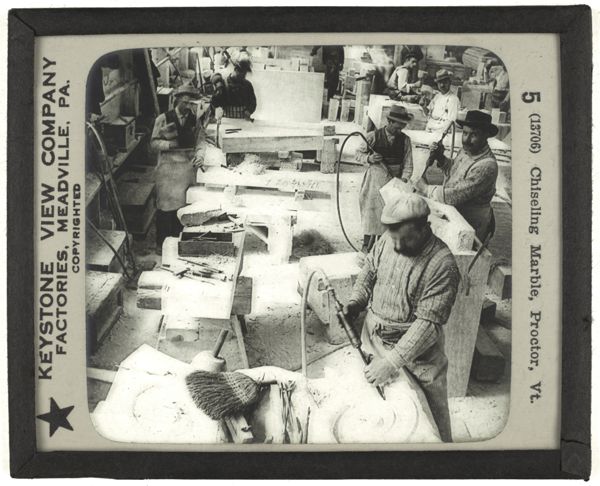 Chiseling Marble, Proctor, Vt.
