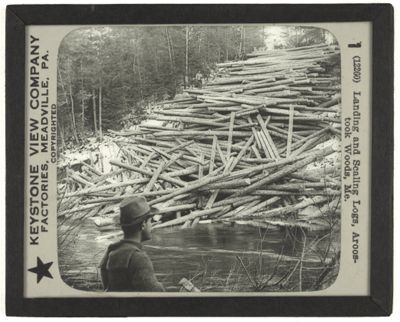 Landing and Scaling Logs, Aroostook Woods, Me.