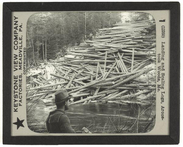 Landing and Scaling Logs, Aroostook Woods, Me.