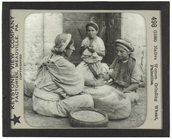 Native Women Grinding Wheat, Palestine.