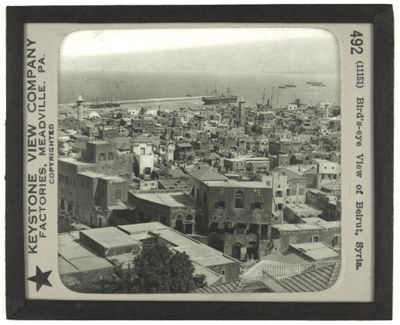 Bird's-eye View of Beirut, Syria.
