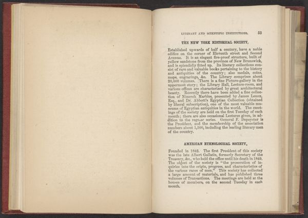 Literary and scientific institutions.