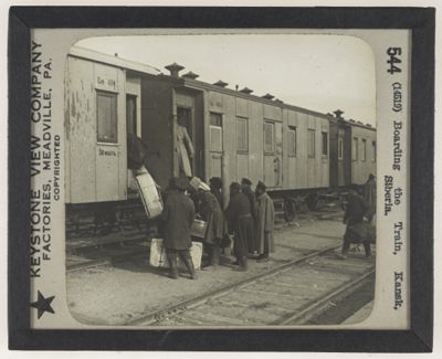 Boarding the Train, Kansk Siberia.